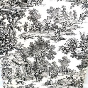 Thibaut Wallpaper and Fabric Pattern:839-T- 6654 Black and White - 1/Roll